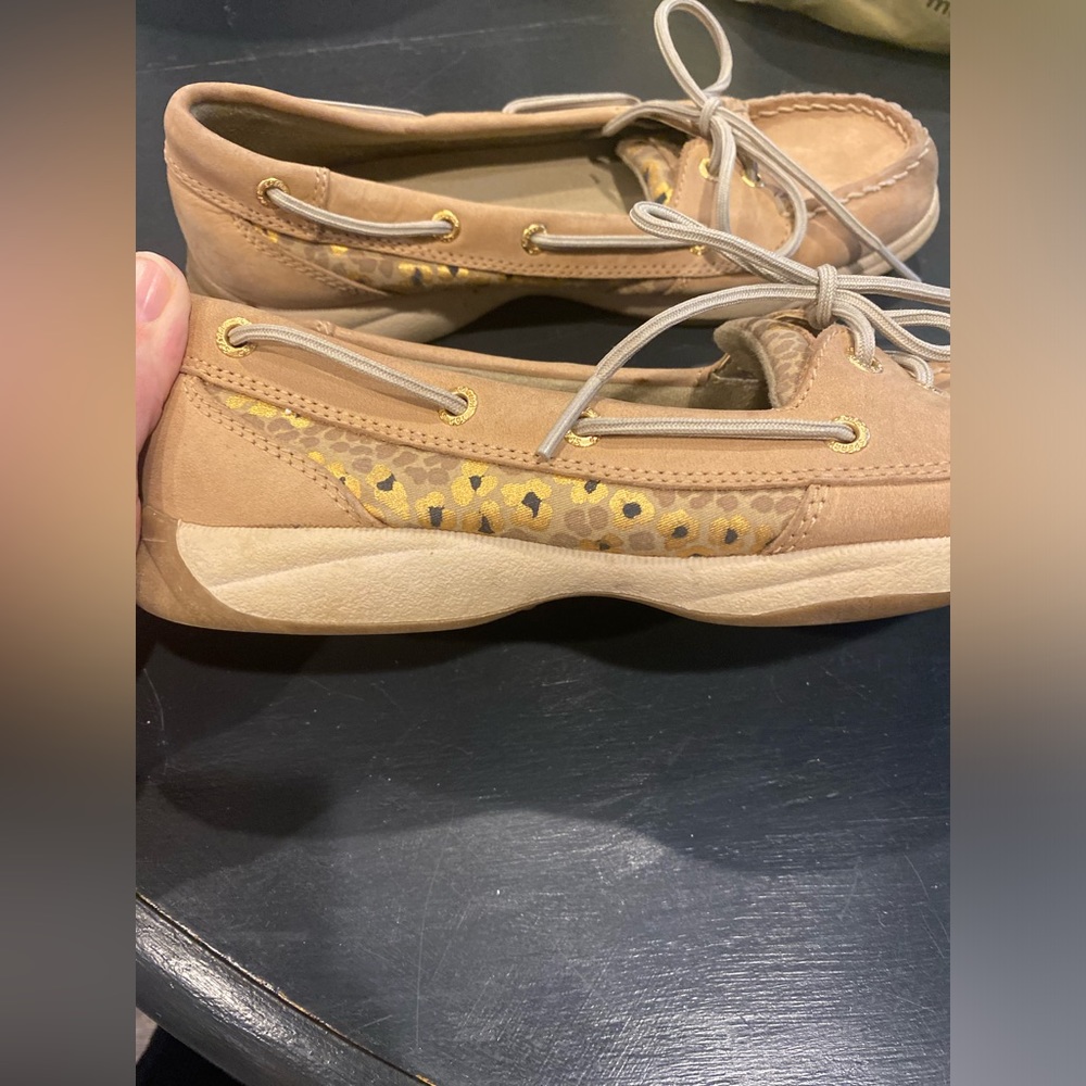 Sperry TopSider Women’s Size 7.5 Leopard Print Boat Shoe